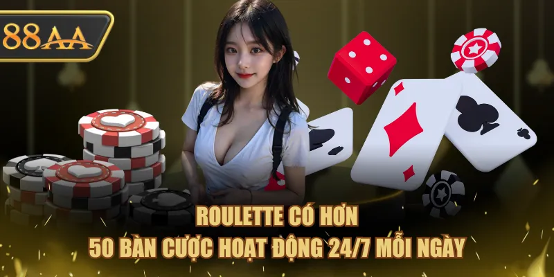 Sảnh Ae Sexy Hot Nhất Với 4 Siêu Phẩm Chơi Là Ăn Đậm 3 Roulette có hơn 50 bàn cược hoạt động 24/7 mỗi ngày
